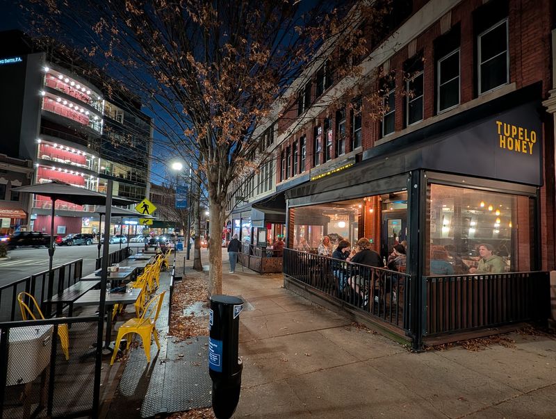 A Corner Table in the Heart of Downtown