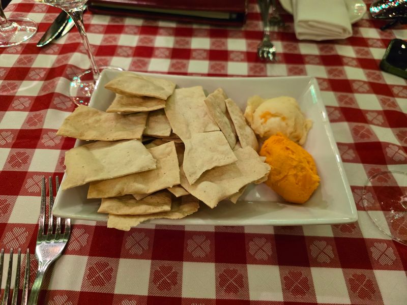 Homemade Crackers Start The Meal Before The Steak Arrives