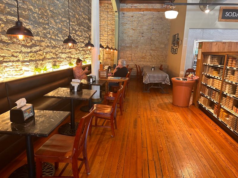 Old-Timey Look With A Rock Wall Detail