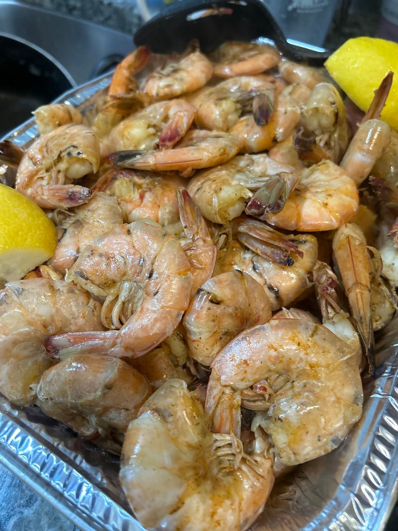 A Full Pound Of Steamed Shrimp Can Turn Lunch Into A Serious Feast