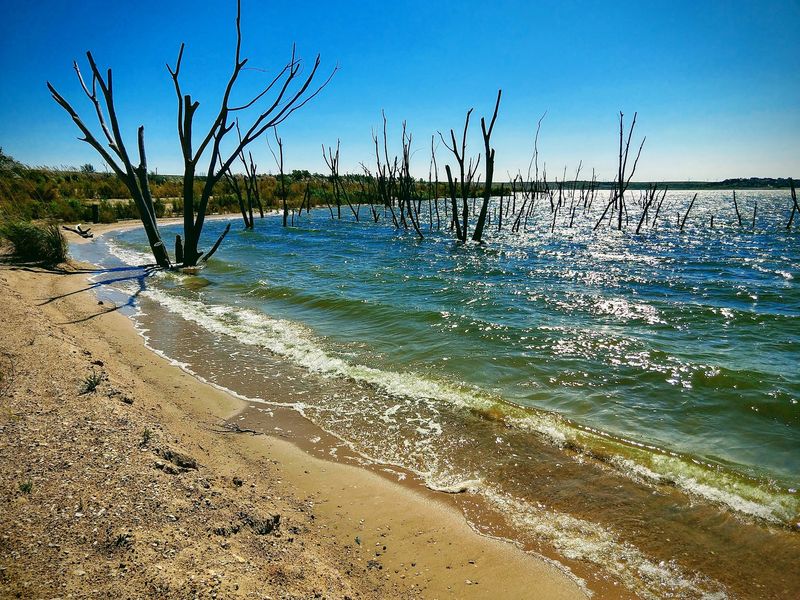 A Sandy Beach In The Middle Of The High Plains