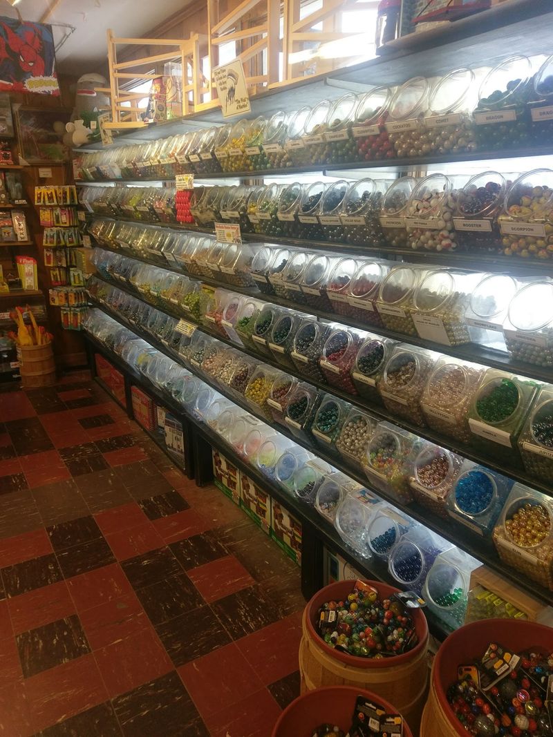 Walls Stacked With Marbles In Every Size And Color Imaginable