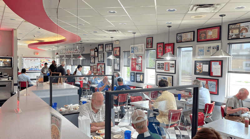 Retro Neon and 1950s Diner Atmosphere