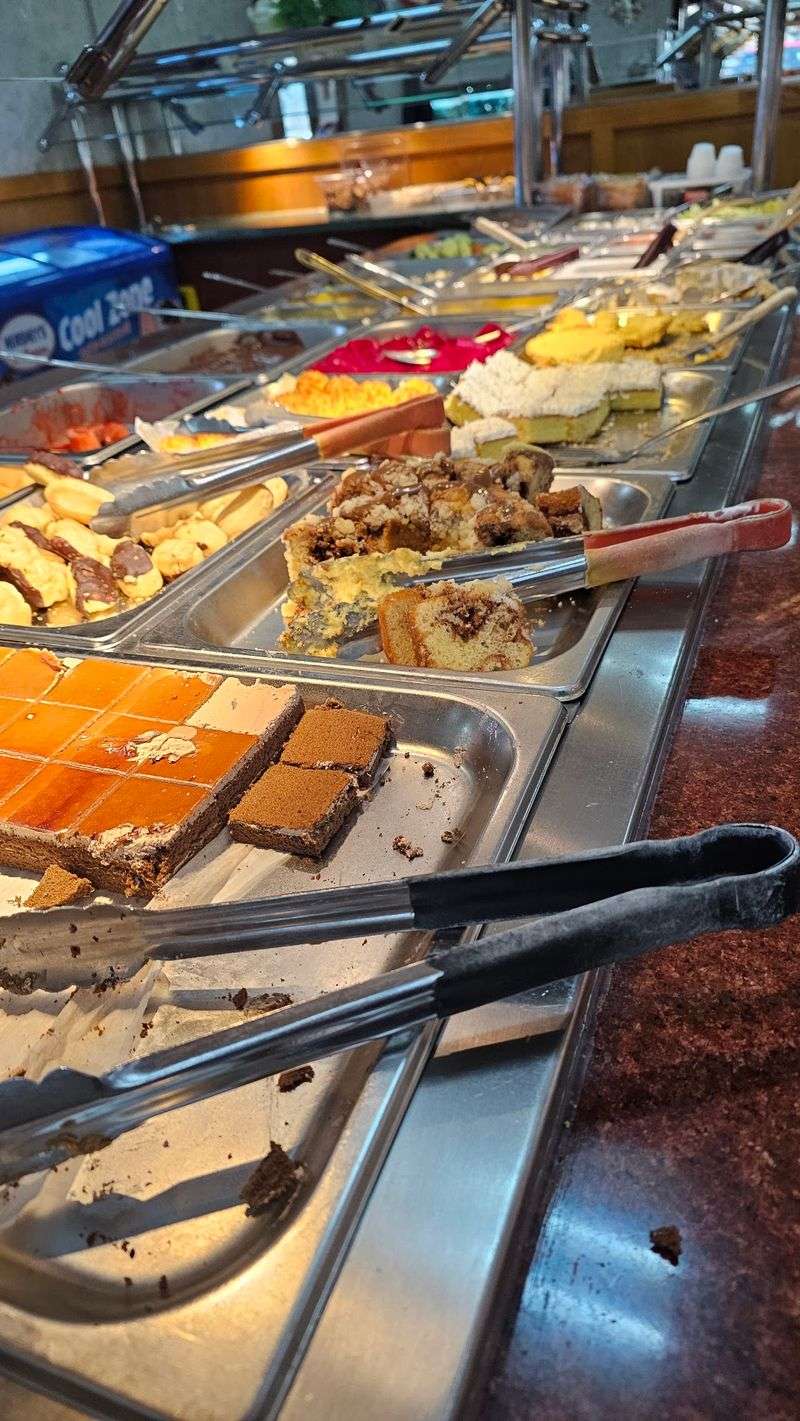 Fruit Pie And Ice Cream Finish The Buffet