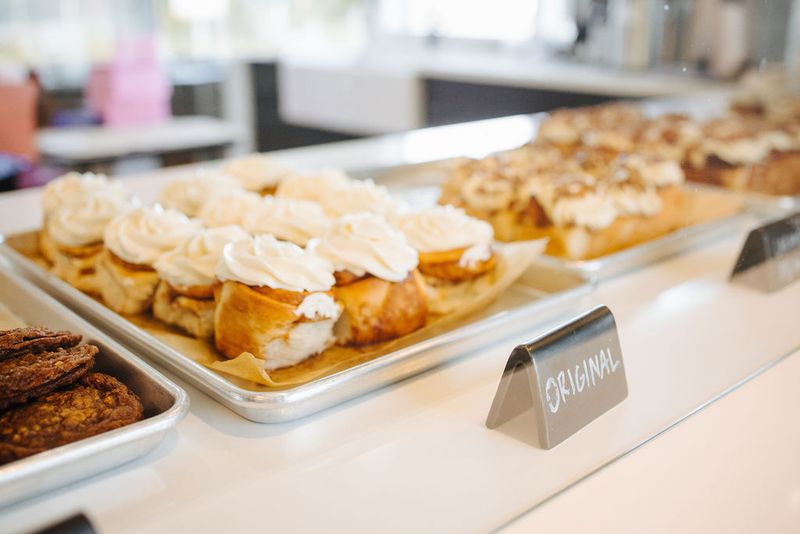 The Original Roll Starts With Bread Flour And Scratch-Made Icing