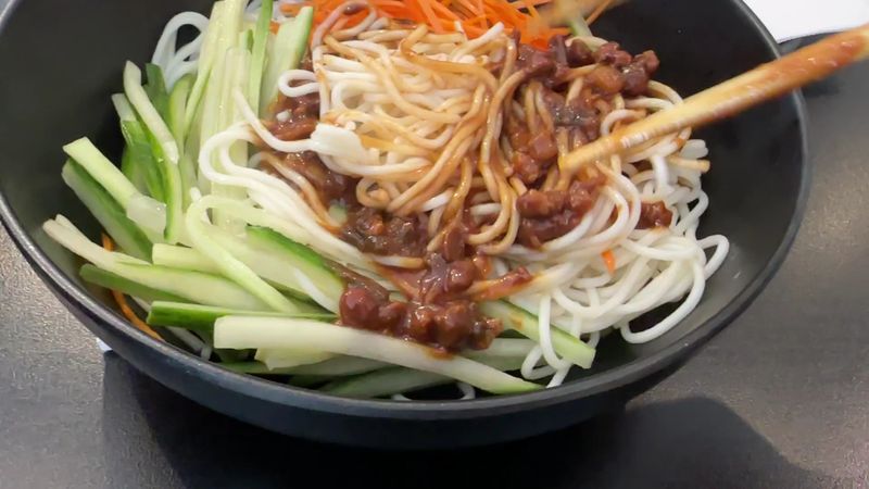 Homestyle Sides, Noodles, and Sweet Sesame Balls
