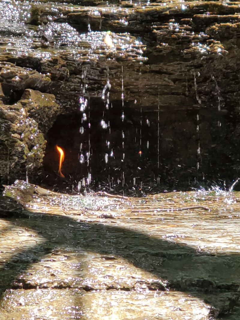 Eternal Flame Falls At Chestnut Ridge Park