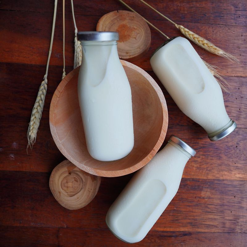 Milk With A Cream Line At Hill Crest Creamery