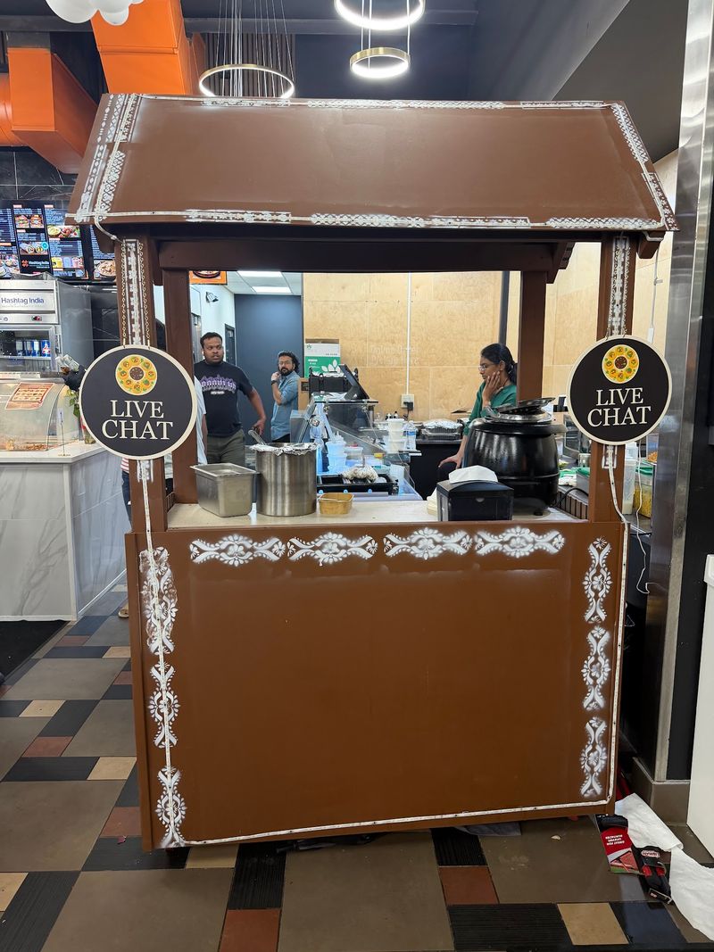 A Live Chaat Station Handles The Snack Department