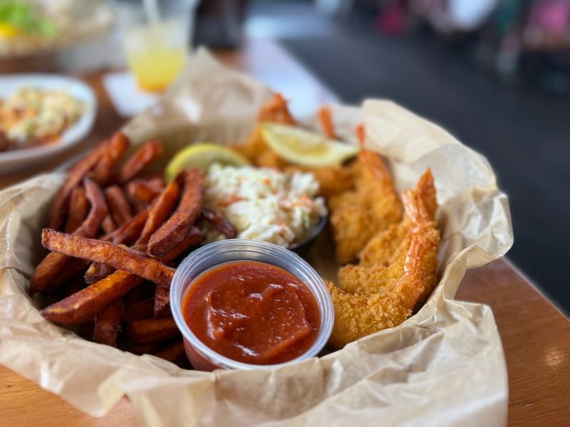 Cajun Shrimp And A Shrimp Basket Give The Fish Some Competition