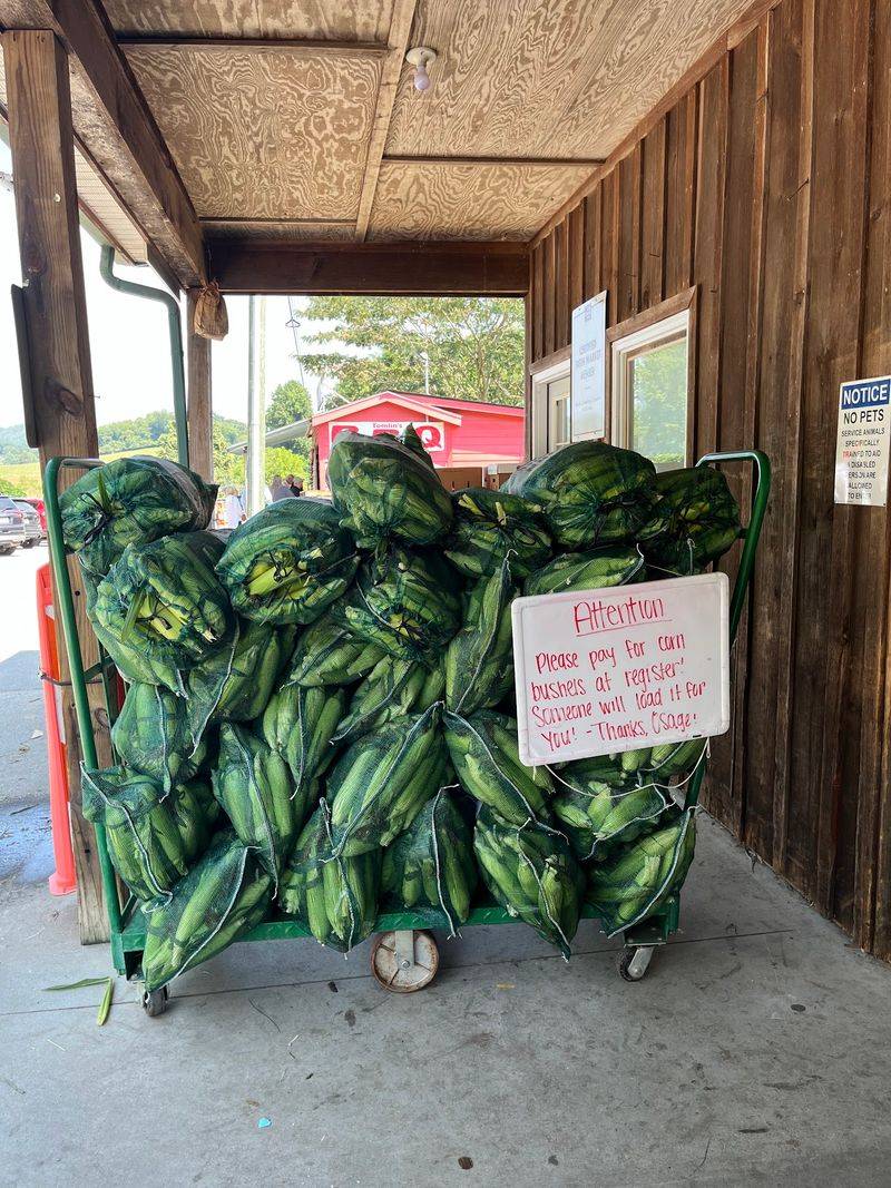 The Sweet Corn Is One Of The Crops Grown By The James Family