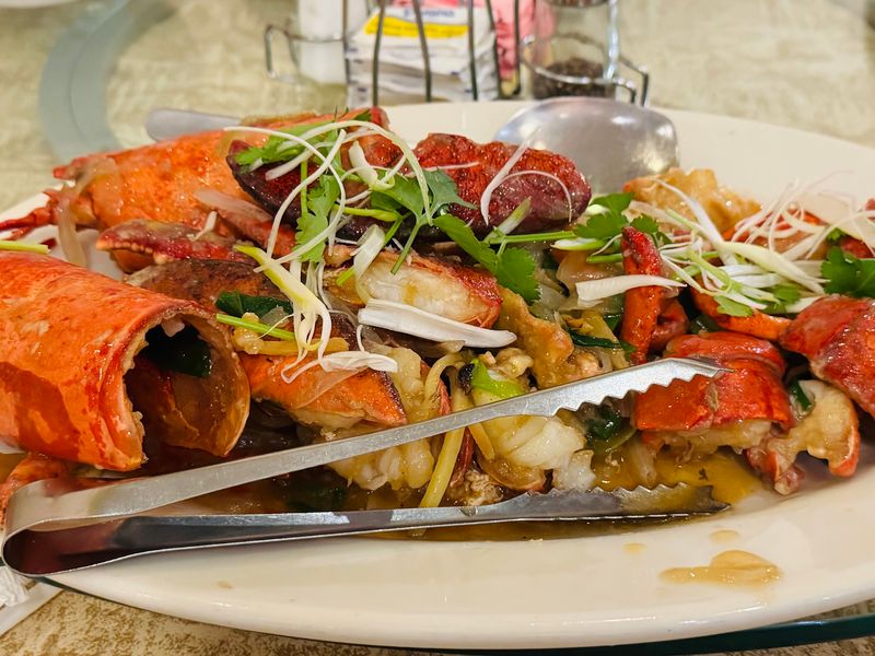 Live Lobster With Ginger And Scallion Leads The Seafood Menu