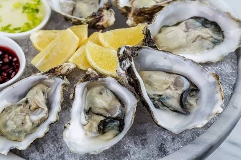 Raw Oysters Show Up On The Menu And They Are Served Fresh