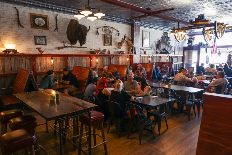 The Interior Looks Like The Wild West Came Indoors