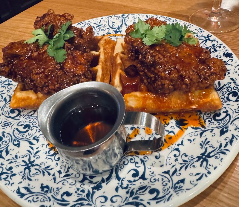 Chicken and Waffles That Draw a Crowd