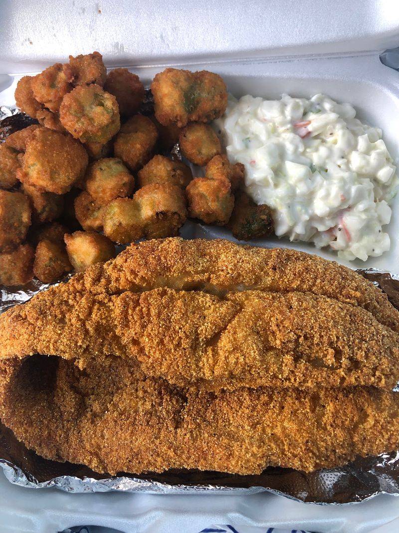 Fried Fish And Shrimp Hold Down The Center