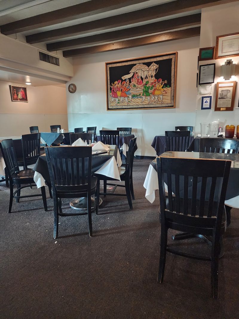 The Dining Room Has A Traditional Indian Feel