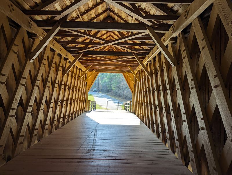 Town Lattice Work Gives The Interior Its Pattern