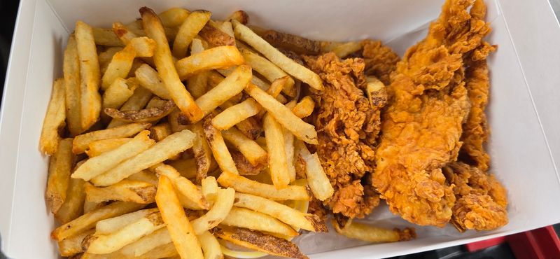 The Fried Chicken Tenders Come Hand-Battered Before They Hit The Fryer