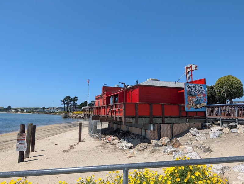 A Weathered Shack Right Above the Harbor