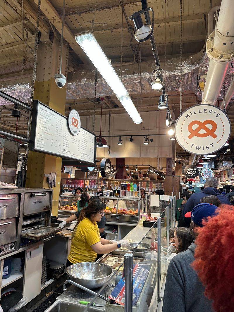 A Hand-Twisting Counter Inside Reading Terminal Market