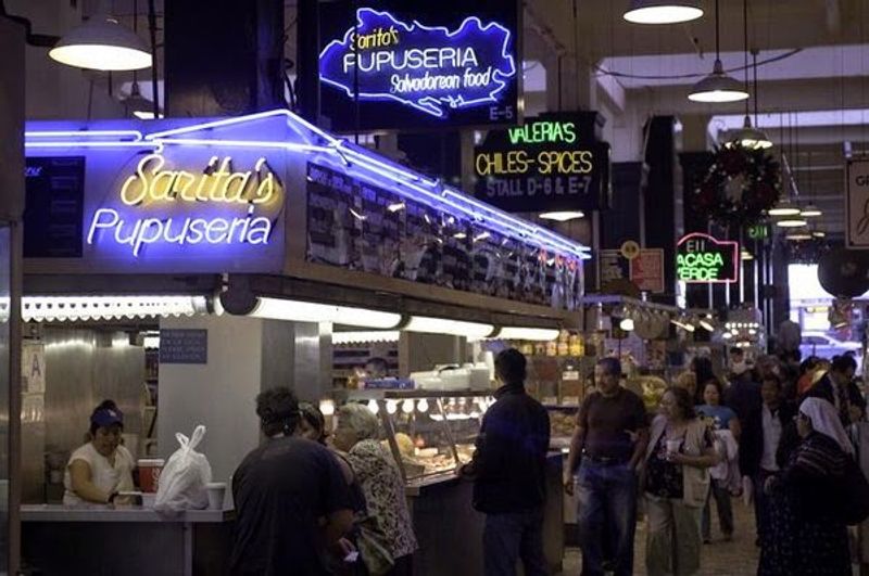 A Salvadoran Corner Inside Grand Central Market