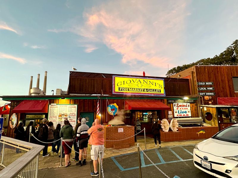 A Harborside Fish Market With a Galley Attached