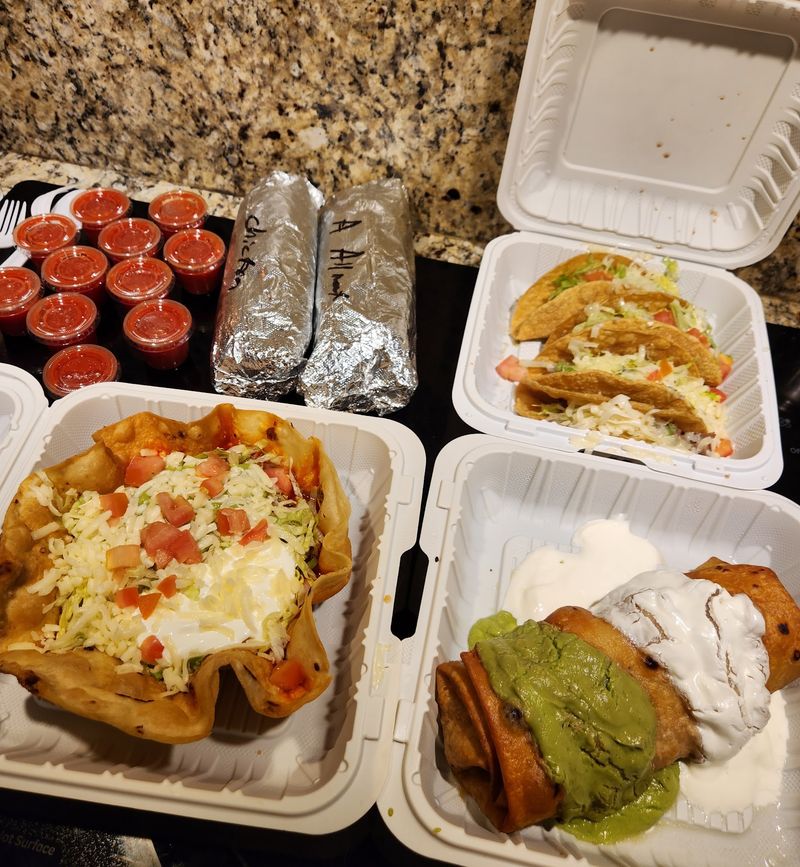 The menu extends beyond the tortilla story