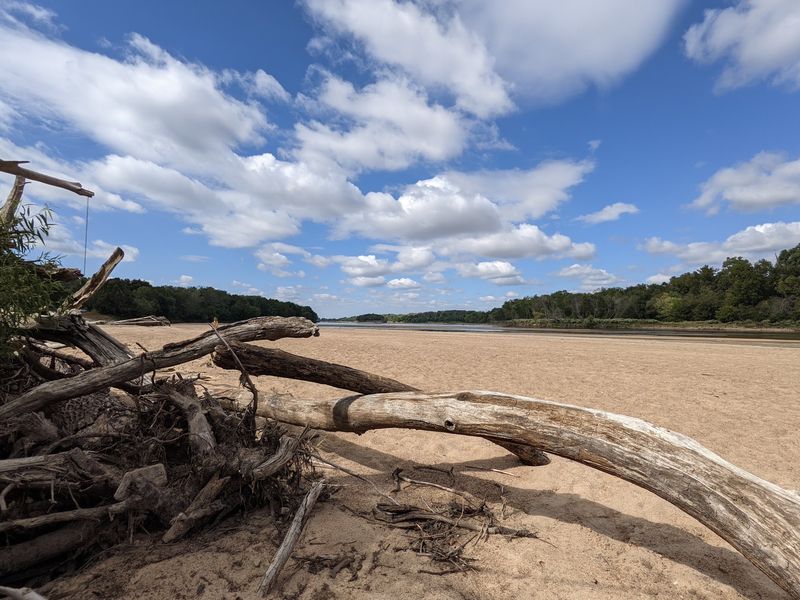 Kansas River, Kaw River State Park in Topeka
