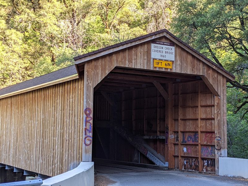 Historic Oregon Creek Covered Bridge, North San Juan, CA