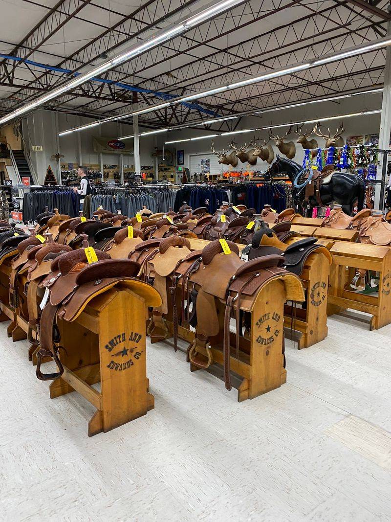 Western Wear And Tack Give The Aisles A Rural Pulse