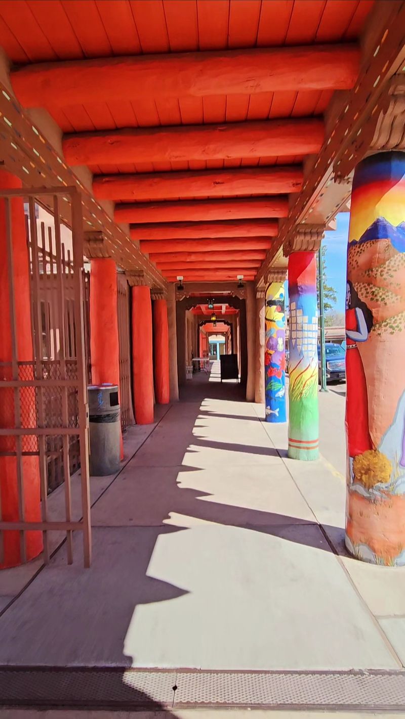Adobe Walls With a Painted Welcome