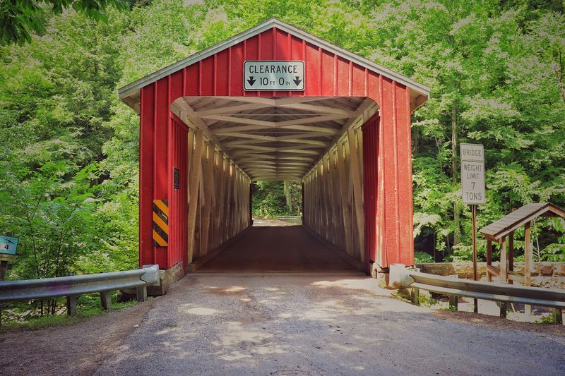 The 1874 Covered Bridge You Can Drive Through