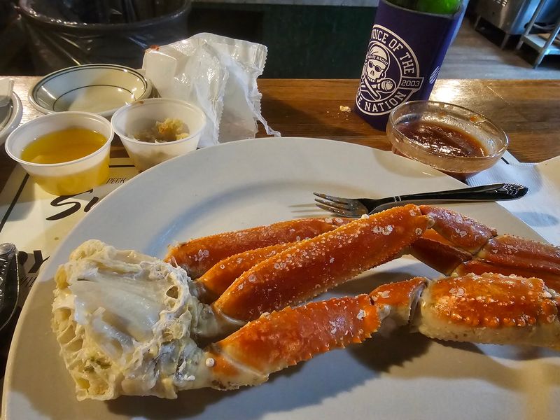 Easy-Crack Crab Legs and Peeled Shrimp