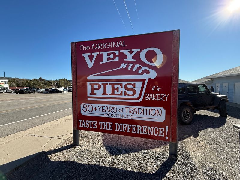 A Desert Road Pause Before The Pie Name Appears