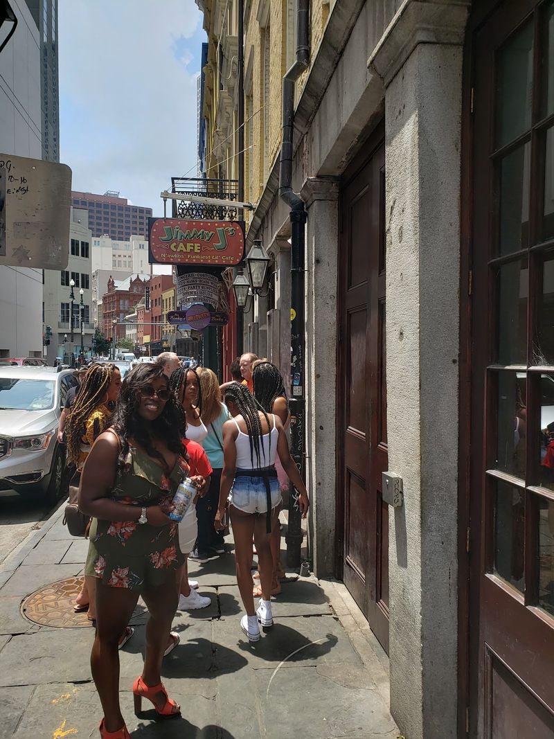 Sidewalk tables and street-level charm