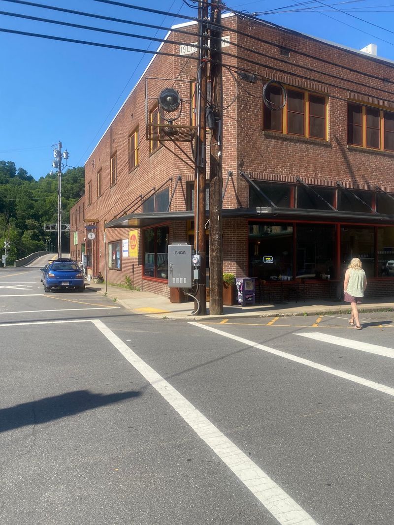 A River-Edge Cafe on Marshall's Main Street