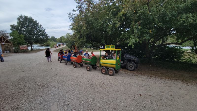 Tractor And Wagon Rides Carry You Out To The Rows