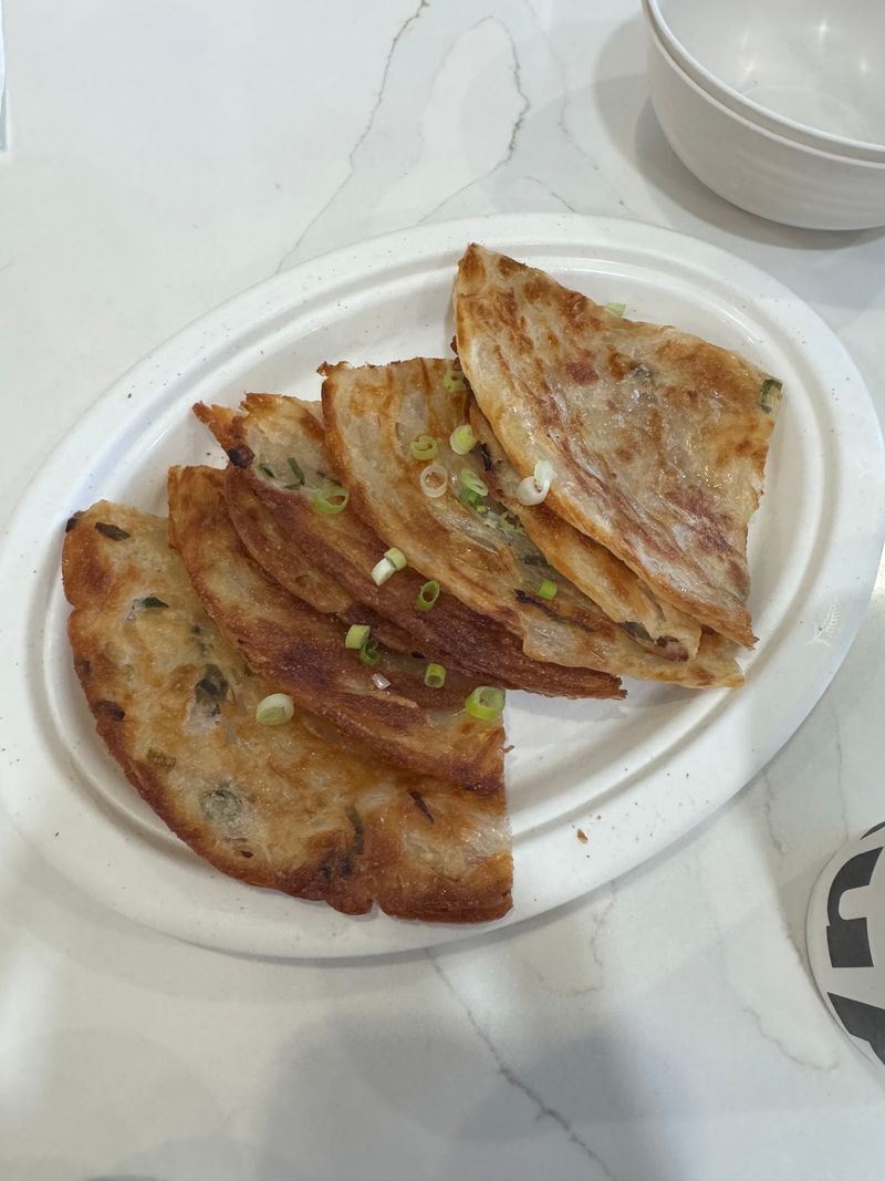 Scallion Pancakes And The House Chili Sauces