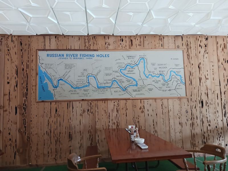 The Russian River Map on the Wall