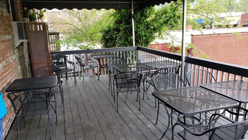A Dog-Friendly Deck With Mountain Views