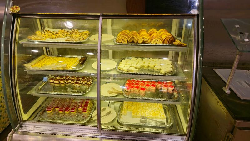 Salad, Ice Cream And Mini Cakes Give The Meal Another Direction