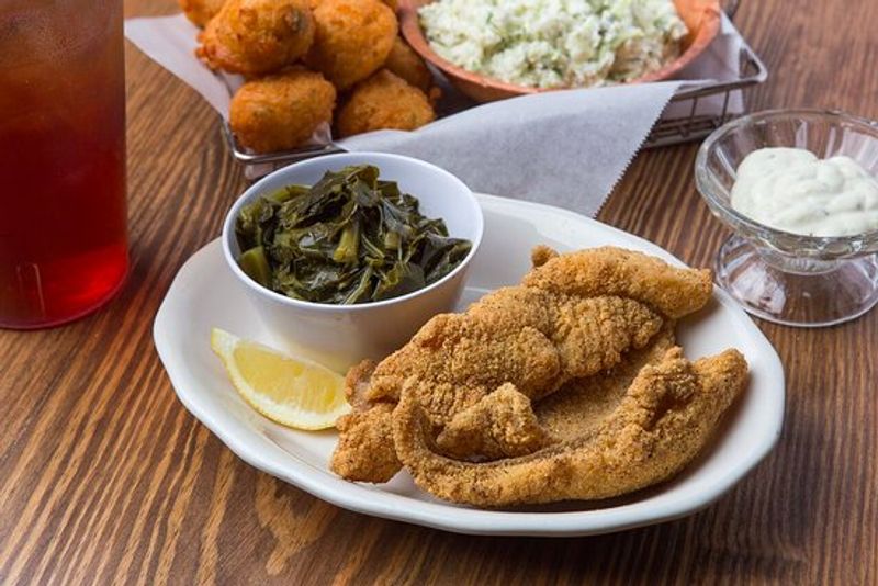 Fish Is Fried In 100 Percent Pure Peanut Oil