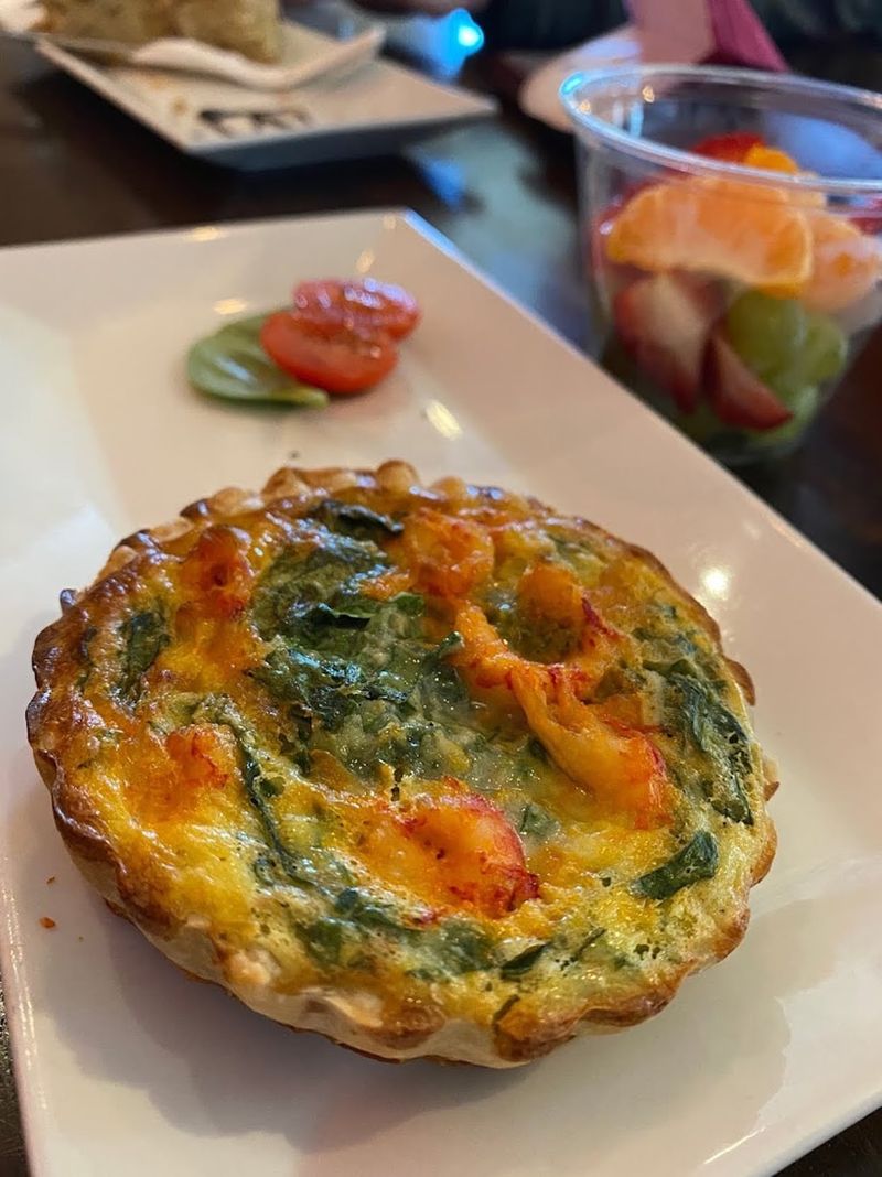 Quiche, pastries, and brunch-friendly plates