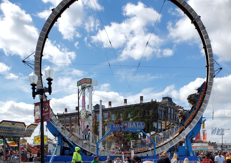 Carnival Attractions And Entertainment Keep The Street Moving