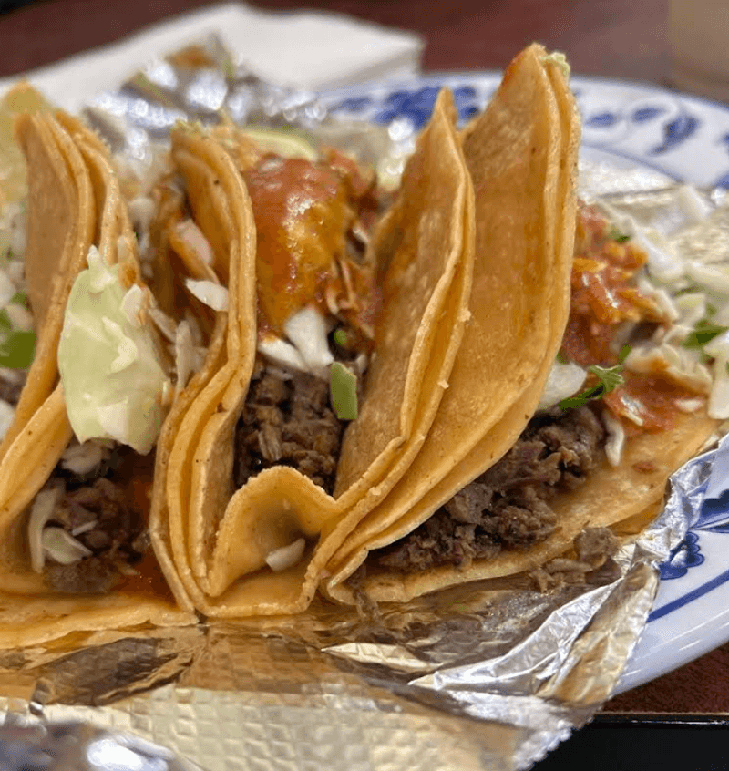 Tacos Stacked With Meat