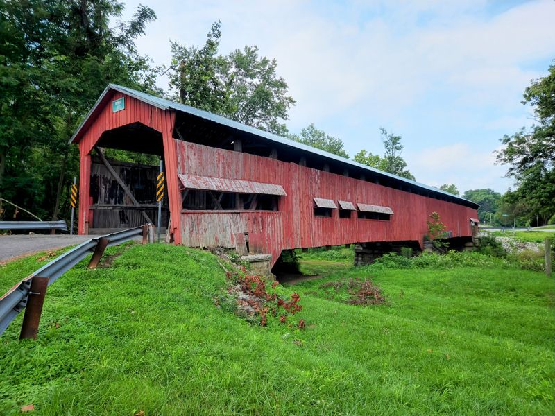Dunbar Covered Bridge Is Now A Walk-Up Stop Near Greencastle