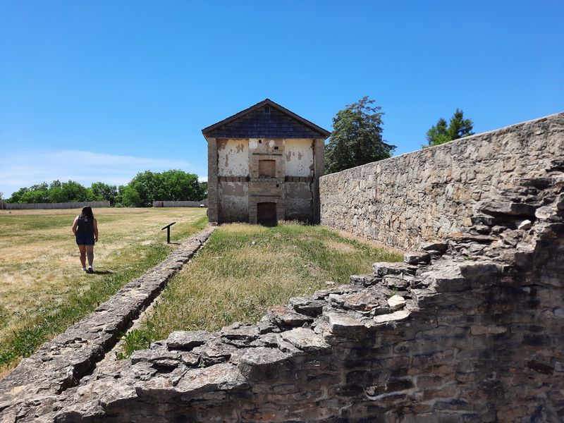 Original Buildings And Walls Still Standing