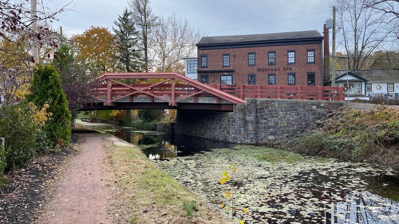 The Delaware Canal Towpath Just Steps Away