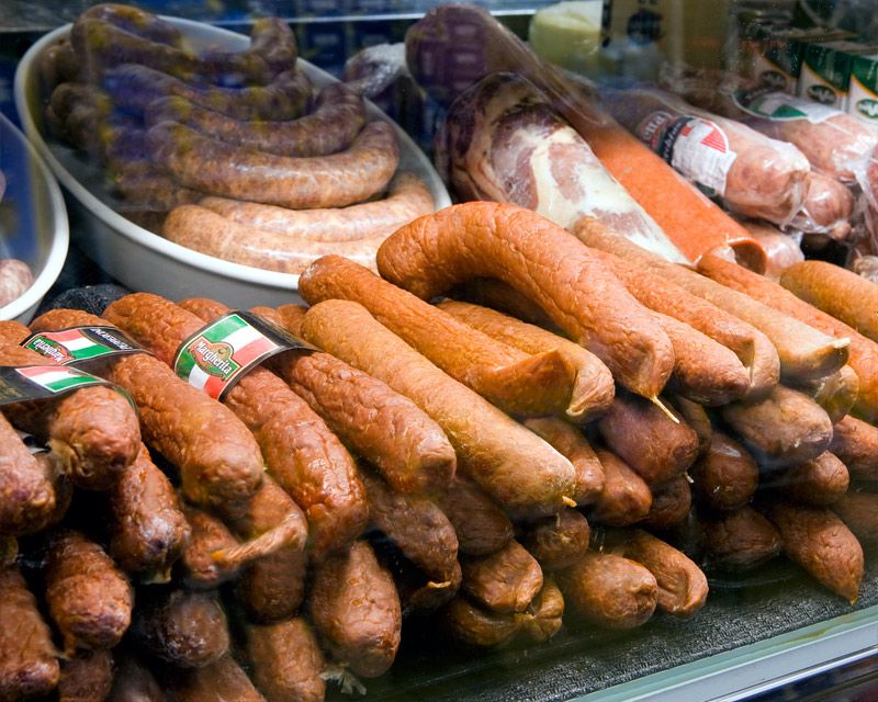Imported And Domestic Italian Groceries Fill The Shelves